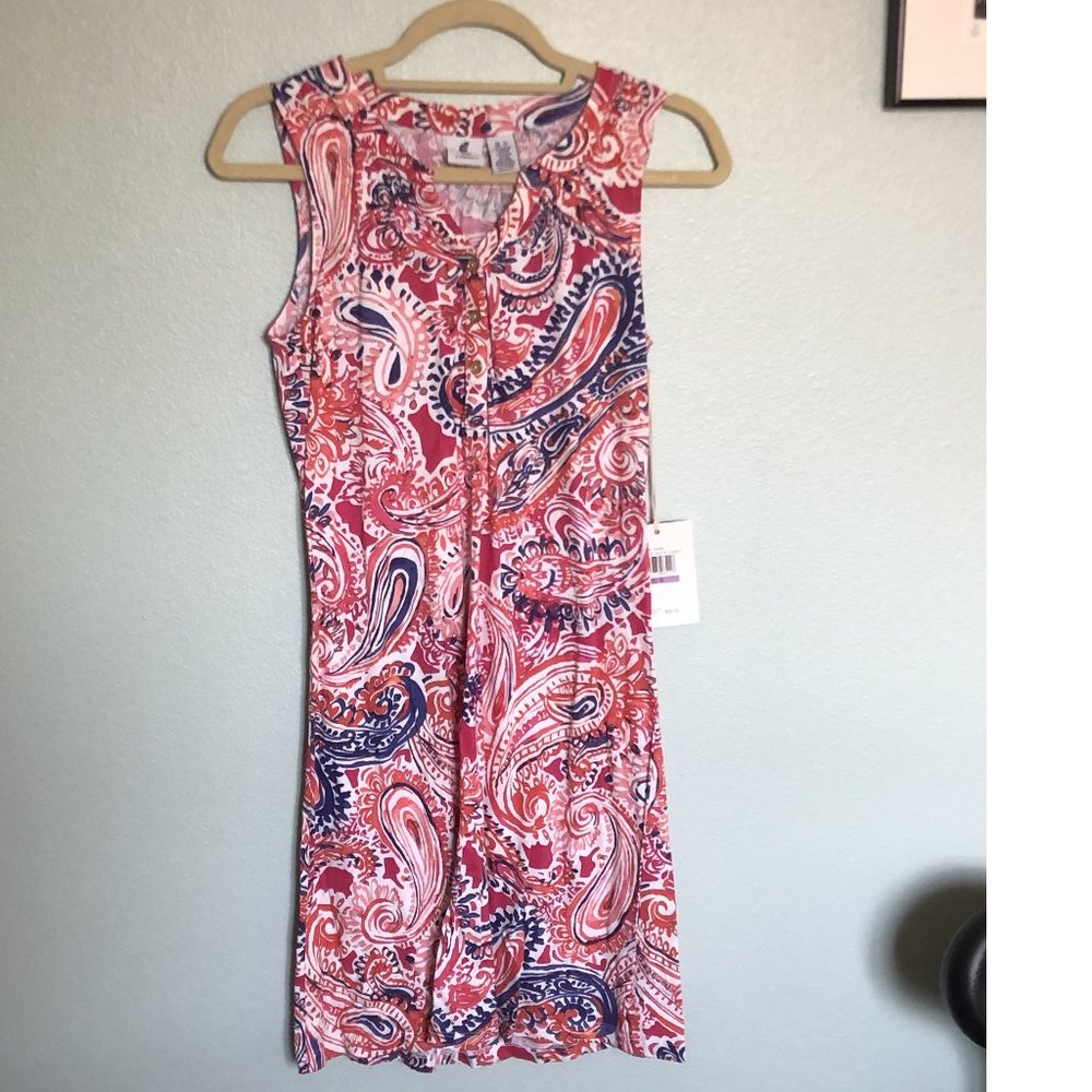 Caribbean Joe Paisley Dress Size S NWT